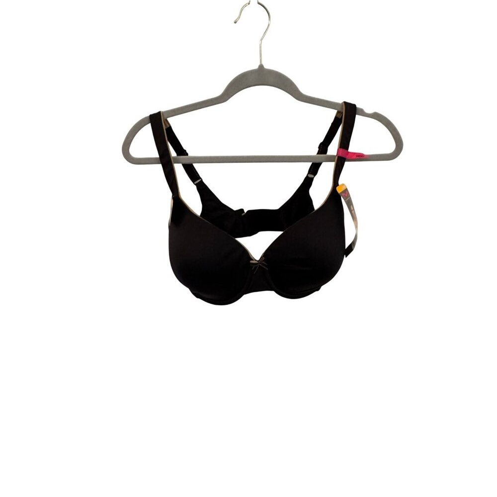 NWT Maddenform 34DD tshirt bra black/tan